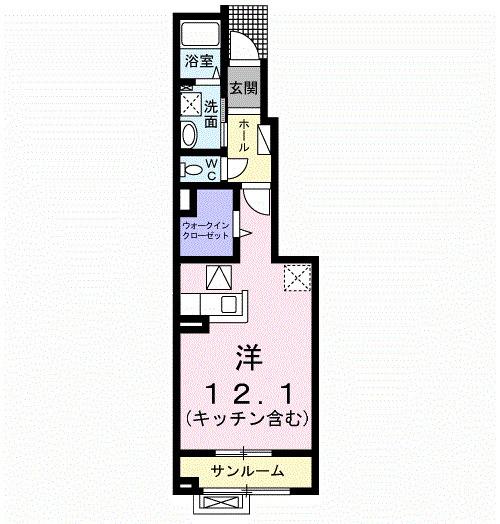 シエル　ブルー（103） 間取り図画像