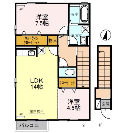 ルミエール ウィス（201） 間取り図画像