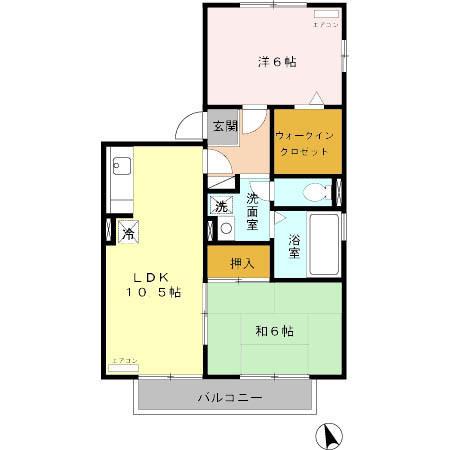 ガーラウエスト　B（201） 間取り図画像