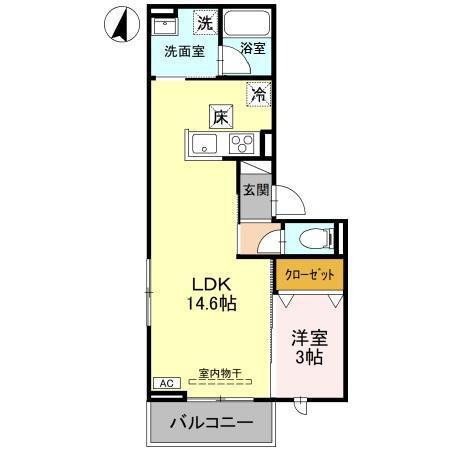 コタージュ七番館（102） 間取り図画像