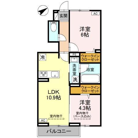 プレッシャス奥井（103） 間取り図画像