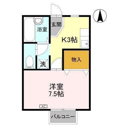 ウインズ寺町（106） 間取り図画像