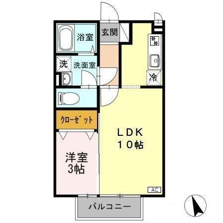 クイール（201） 間取り図画像