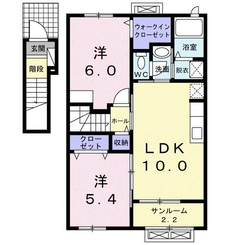 ルミエールＡ（202） 間取り図画像