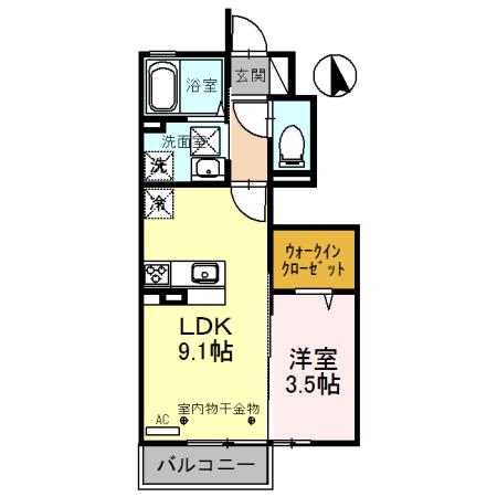 セレナーデ中川原新町（105） 間取り図画像