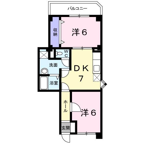 エヴァー・フォーレ（303） 間取り図画像