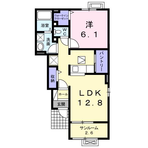 ニューバンブスⅡＢ（103） 間取り図画像