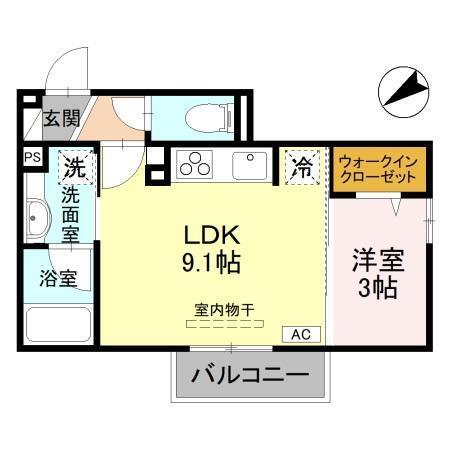ツインリーフ（202） 間取り図画像