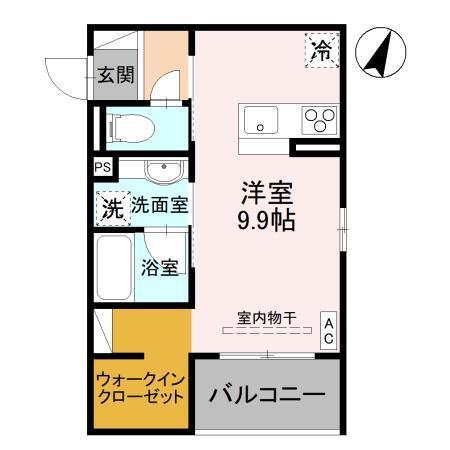 D-Grande弥生E（203） 間取り図画像