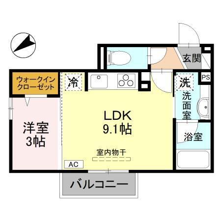 ツインリーフ（203） 間取り図画像