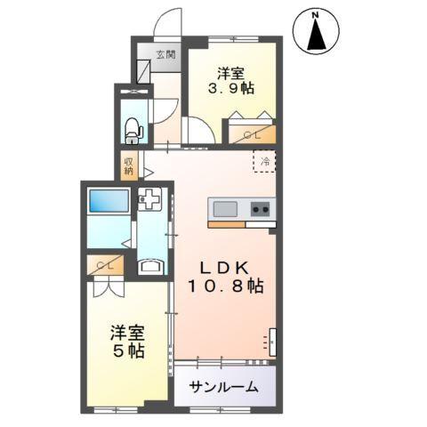 リアンＫ 間取り図画像