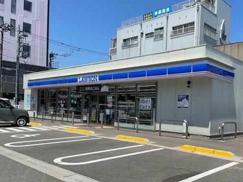 ローソン富山北新町店：222m