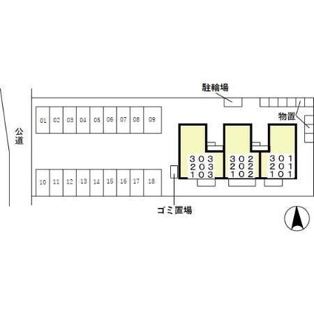 リシェス・オカザキ（303） 駐車場