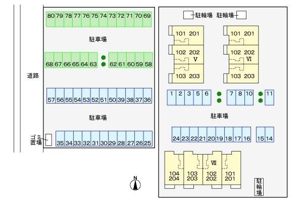 リバーサイド・ドリームⅤ（101） 駐車場