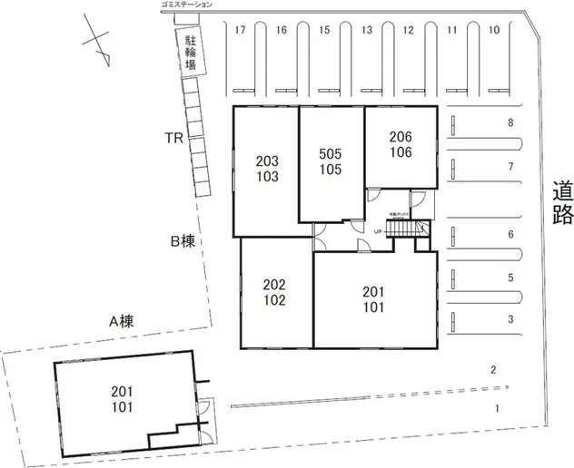 INTEGRAL奥井町Ｂ棟（101） 駐車場