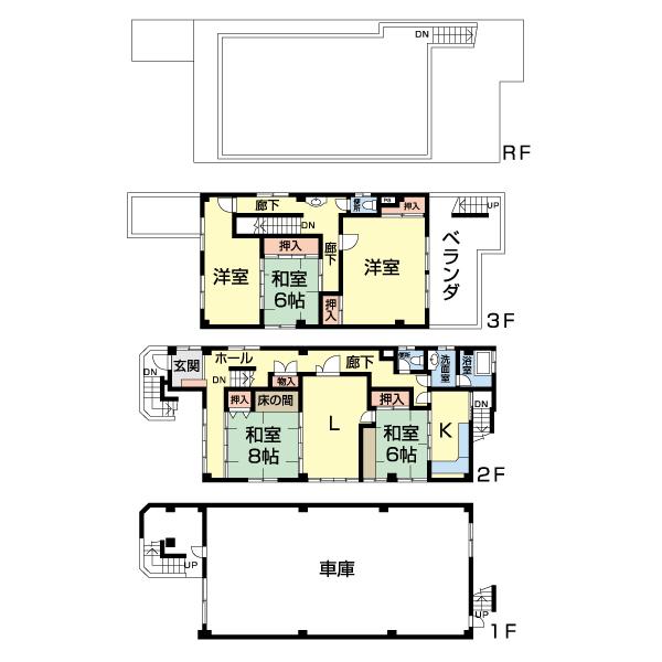 東田地方町戸建住宅 間取り図画像