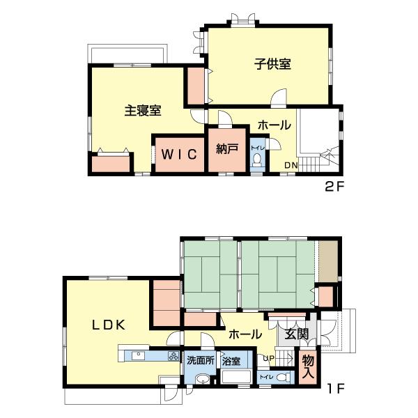 富山市栗山中古戸建 間取り図画像