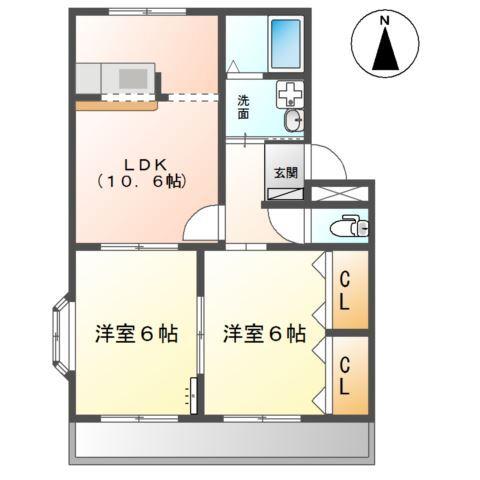 メルヴェール弐番館 間取り図画像