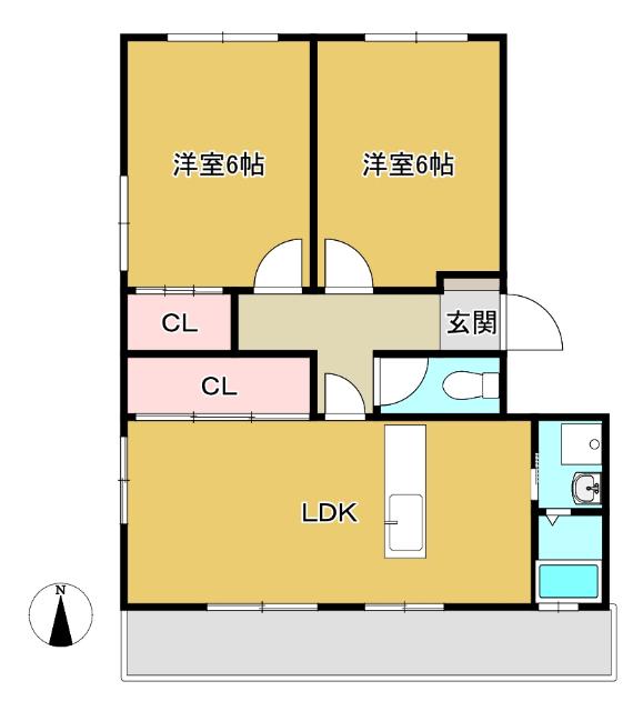 可児市川合マンション 間取り図画像
