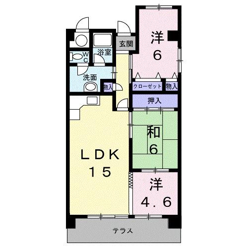 アーバンライフ・蘇南（1A） 間取り図画像