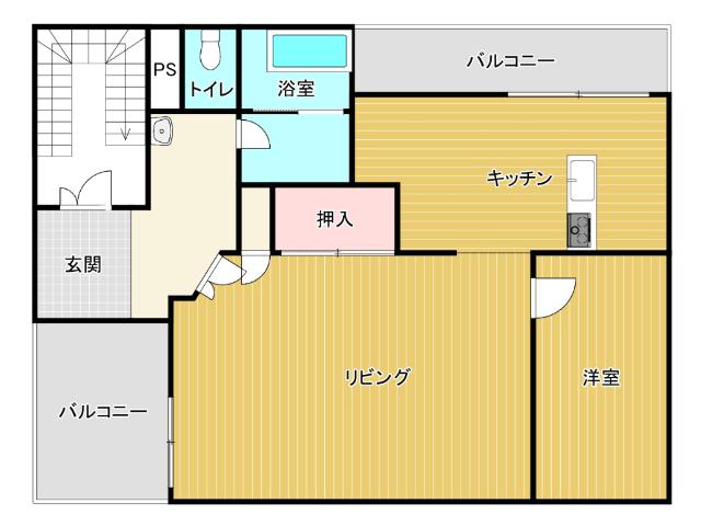 可児市広見マンション 間取り図画像