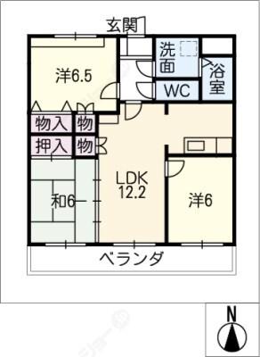 ガリレアM（5B） 間取り図画像