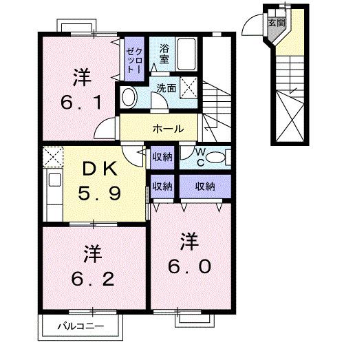 アヴニール　Ｃ棟（202） 間取り図画像