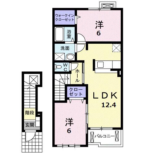 ベル・アルカンシェルＢ（203） 間取り図画像