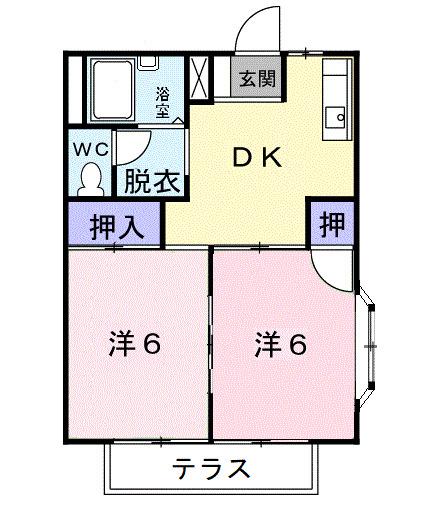 エレガンスかわいＡ棟（101） 間取り図画像