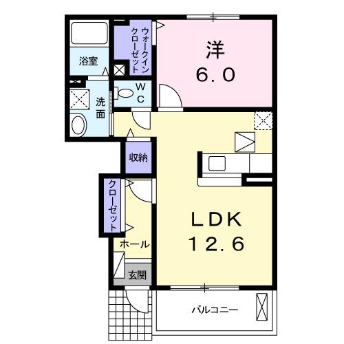 エスポワール　Ⅱ（102） 間取り図画像