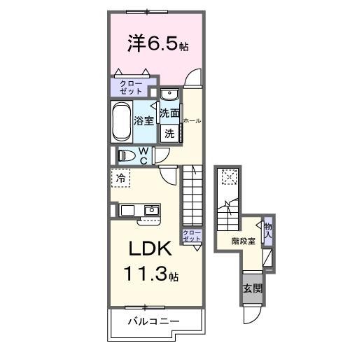 アッシャー（205） 間取り図画像