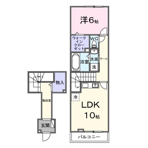 アッシャー（206） 間取り図画像
