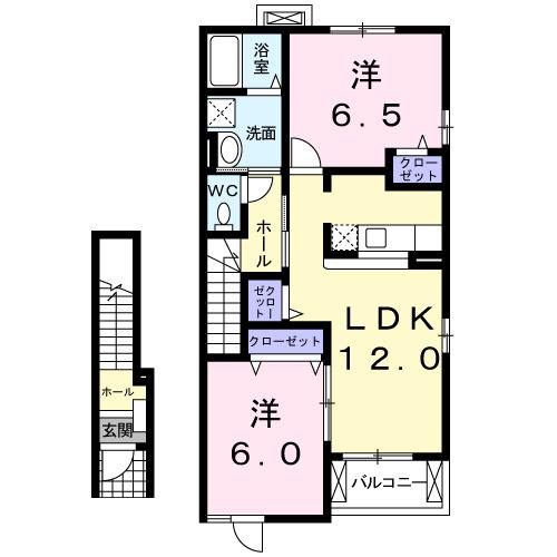 カーサフェリーチェＡ（205） 間取り図画像