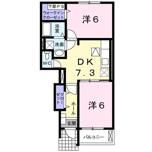 インフィニティＡ（103） 間取り図画像