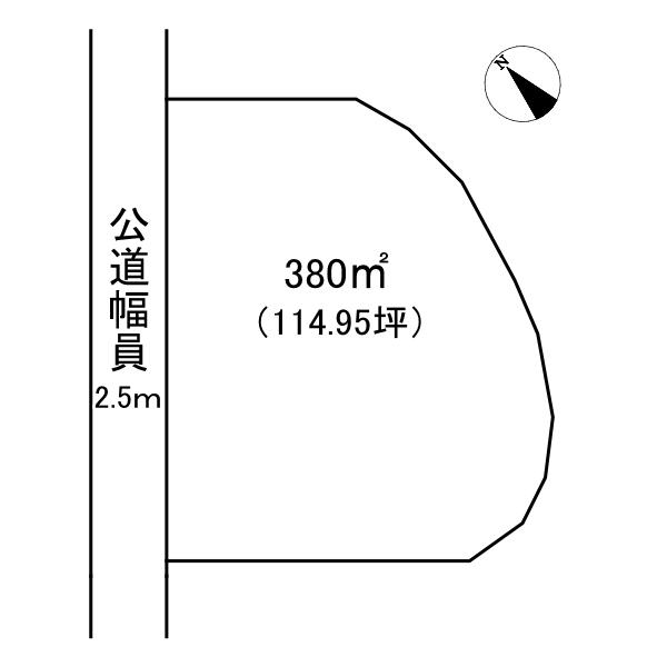 御嵩町中切字鬼門方売地 区画図