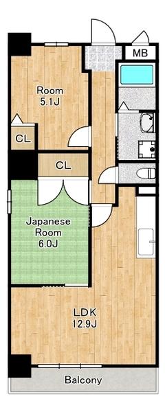 ナルトハイム 間取り図画像