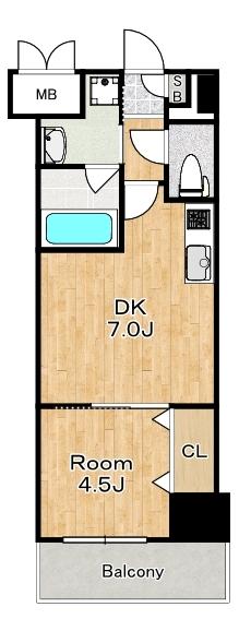 グランパシフィック泉尾Ｌｕｘｅ 間取り図画像