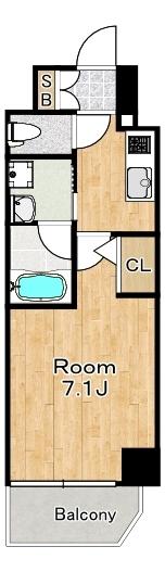 スプランディッド大阪WEST 間取り図画像