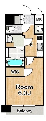エステージ難波WEST 間取り図画像