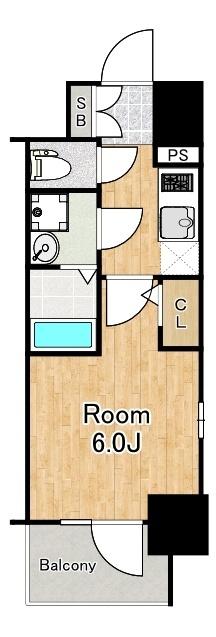 エスリード大阪フェリス 間取り図画像