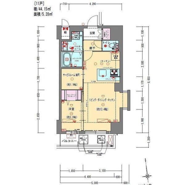  間取り図写真
