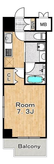 スプランディッド大阪WEST 間取り図画像