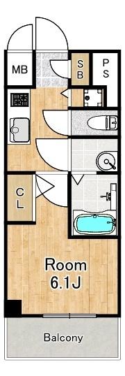 エスリード大阪リエート（1108） 間取り図画像