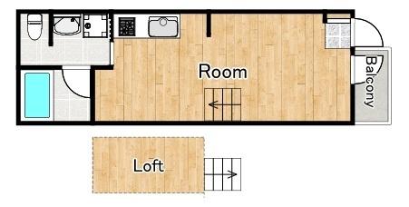 Nesta Residence 大正（201） 間取り図画像