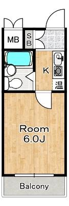 サンパレス大正 間取り図画像