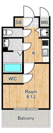 エステージ難波WEST 間取り図画像