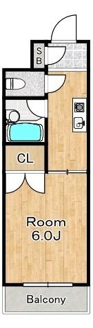 東洋プラザ泉尾 間取り図画像