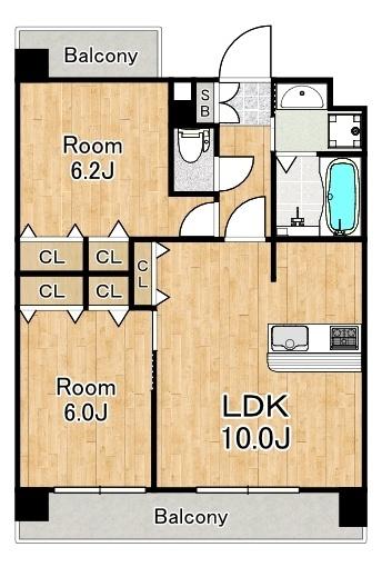 Cubic　Court 間取り図画像