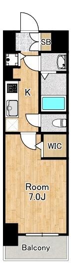 HRフロントリーガル難波WEST 間取り図画像