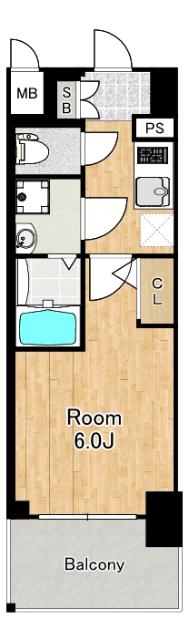 エスリード大阪リブレ（608） 間取り図画像